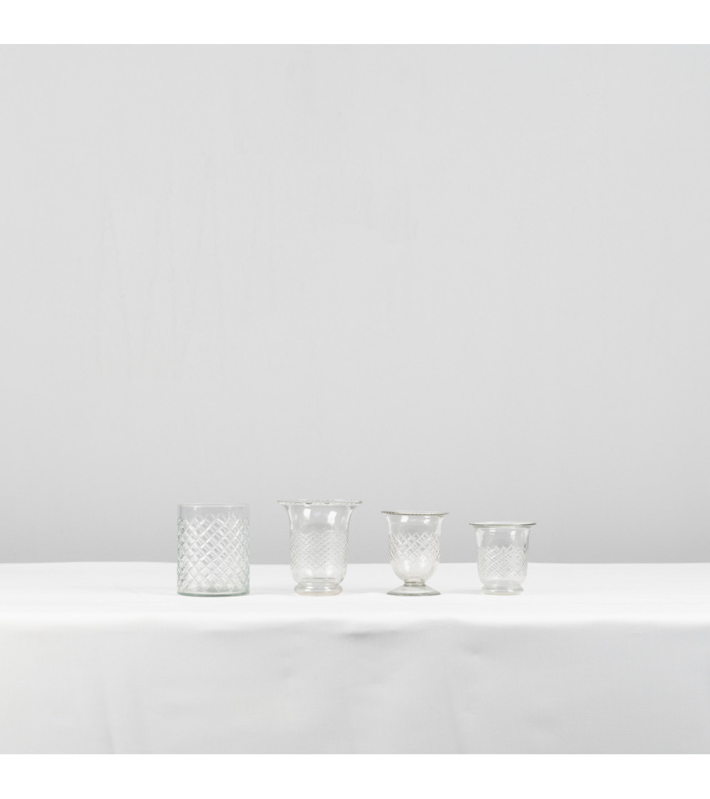 1. Simple glass 2.Vintage M 3. Vintage footed 4.Vintage S